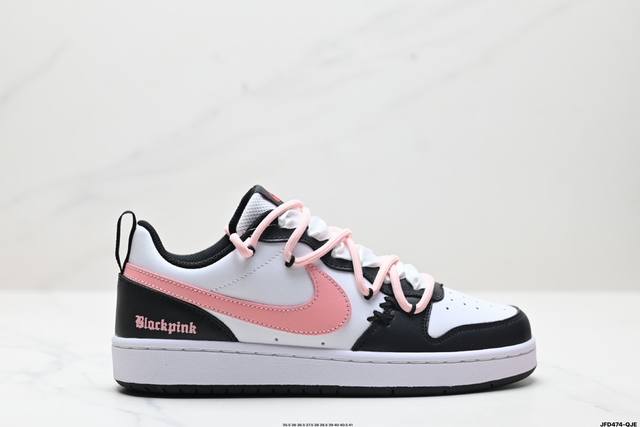 公司级耐克 Nike Court Borough Low 2低帮百搭透气休闲运动板鞋 经典耐用的设计 兼顾舒适脚感和出众风范 演绎匠心之作 结构性的支撑贴合感结