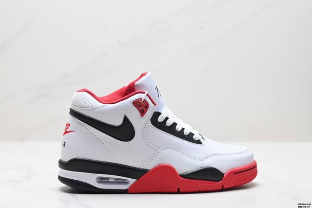 真标nike Flight Legacy 皮革 经典复古风格 减震防滑耐磨中帮 复古篮球鞋 货号:Bq4212-100 尺码:36-47 Id:Jzf558-Q