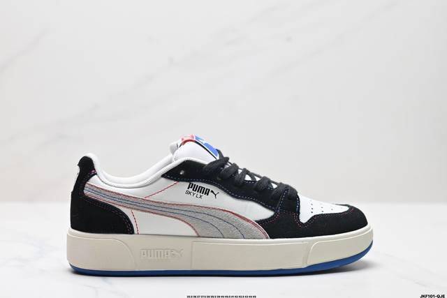 公司级puma Lx Court Low Denim防滑耐磨 彪马低帮经典百搭休闲运动板鞋 货号:394210 01 尺码:35.5 36 37 37.5 38