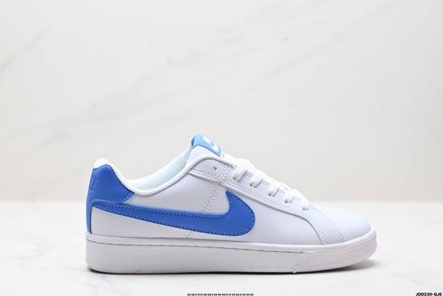 公司级耐克nike Court Royale 运动鞋低帮小白鞋轻便休闲鞋板鞋 货号:833585 010 Size:36 36.5 37.5 38 38.5 3