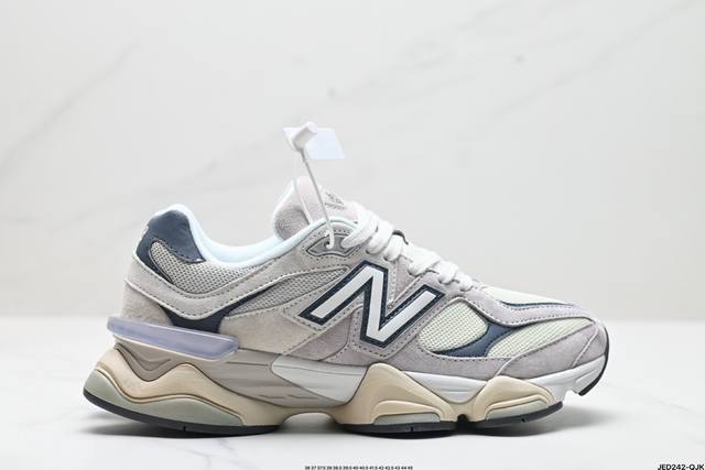 公司级new Balance 公司级版本 Nb9060 联名款 复古休闲运动慢跑鞋 鞋款灵感源自设计师本人对夏日的怀日回忆。鞋面大身由空间双格及磨砂鞋面拼接而生