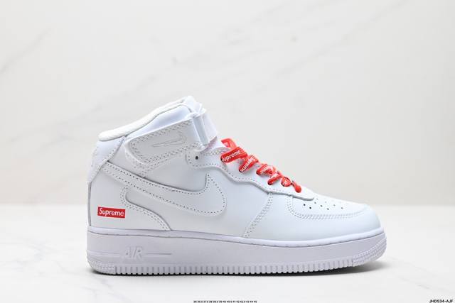 公司级nike Air Force 1 Mid 07 原楦头原纸板 打造纯正中帮空军版型 专注外贸渠道 全掌内置蜂窝气垫 原盒配件 原厂中底钢印、拉帮完美 官方