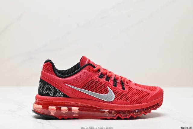 公司级nike Air Max 2013 联名气垫跑鞋 整体依旧以stussy标志性的麻布编织材质覆盖 鞋身大面积采用了网眼材质为主 并且后跟部分还带有反勾sw