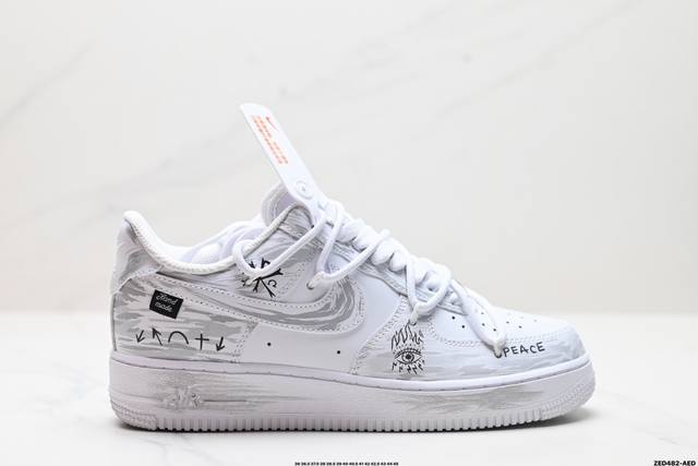 公司级nike Air Force 1'07 原楦头原纸板 打造纯正低帮空军版型 专注外贸渠道 全掌内置蜂窝气垫 原盒配件 原厂中底钢印、拉帮完美 货号:Zh0