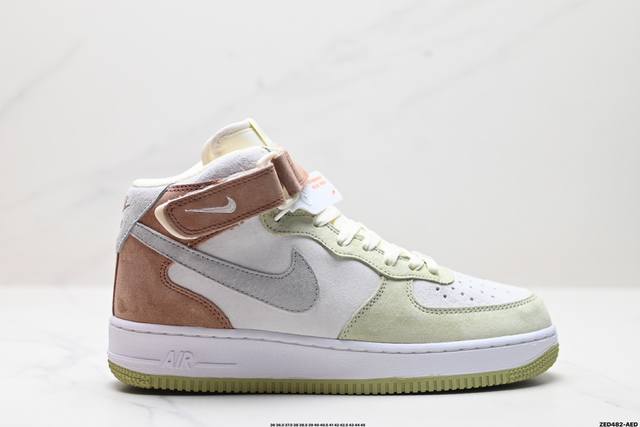 公司级nike Air Force 1 Mid 07 原楦头原纸板 打造纯正中帮空军版型 专注外贸渠道 全掌内置蜂窝气垫 原盒配件 原厂中底钢印、拉帮完美 官方