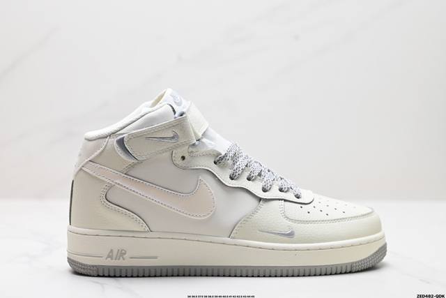 公司级nike Air Force 1 Mid 07 原楦头原纸板 打造纯正中帮空军版型 专注外贸渠道 全掌内置蜂窝气垫 原盒配件 原厂中底钢印、拉帮完美 官方