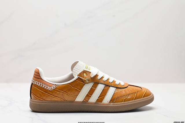 公司级adidas Originals Wales Bonner Samba Og桑巴舞系列绅士德训足球风百搭低帮休闲运动板鞋 货号:Jh9825 尺码:36