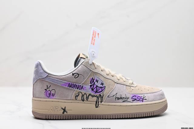 公司级nike Air Force 1'07 原楦头原纸板 打造纯正低帮空军版型 专注外贸渠道 全掌内置蜂窝气垫 原盒配件 原厂中底钢印、拉帮完美 货号:Zb2