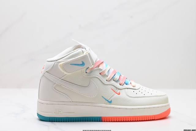 公司级nike Air Force 1 Mid 07 原楦头原纸板 打造纯正中帮空军版型 专注外贸渠道 全掌内置蜂窝气垫 原盒配件 原厂中底钢印、拉帮完美 官方