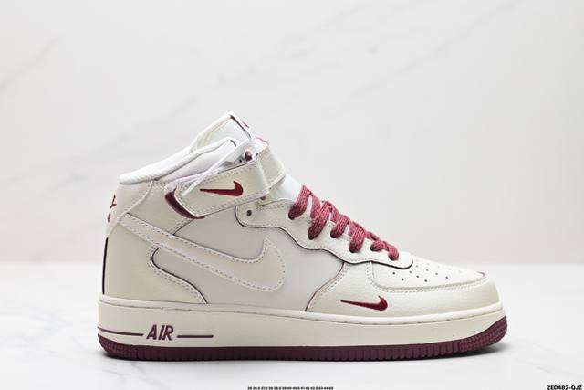 公司级nike Air Force 1 Mid 07 原楦头原纸板 打造纯正中帮空军版型 专注外贸渠道 全掌内置蜂窝气垫 原盒配件 原厂中底钢印、拉帮完美 官方