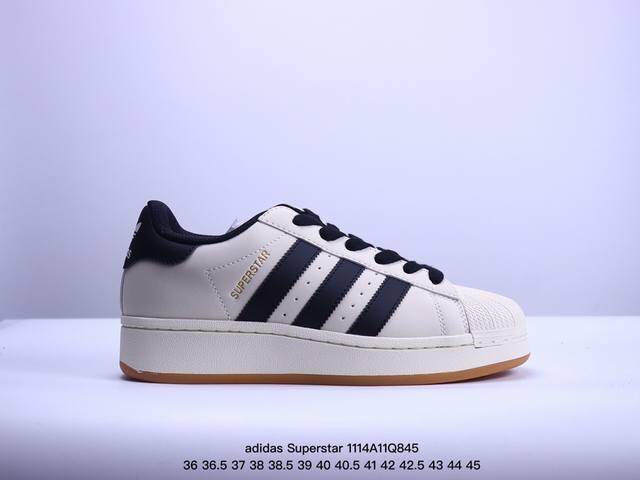 阿迪达斯adidas Originals Superstar防滑耐磨轻便透气 低帮 贝壳头板鞋 I半 36-45 Xm1114Q845