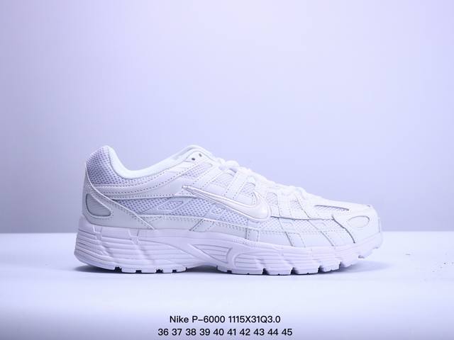 Nike P-6000 耐克 P6000 低帮 男女同款 舒适减震防滑耐磨透气轻便低邦休闲跑步鞋 全新的颜色让它焕然一新，突显了泡沫缓冲的独特之处。鞋面采用透气