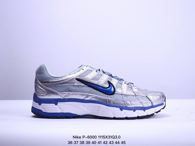 Nike P-6000 耐克 P6000 低帮 男女同款 舒适减震防滑耐磨透气轻便低邦休闲跑步鞋 全新的颜色让它焕然一新，突显了泡沫缓冲的独特之处。鞋面采用透气