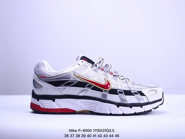 Nike P-6000 耐克 P6000 低帮 男女同款 舒适减震防滑耐磨透气轻便低邦休闲跑步鞋 全新的颜色让它焕然一新，突显了泡沫缓冲的独特之处。鞋面采用透气