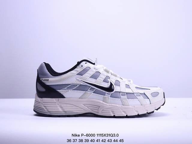 Nike P-6000 耐克 P6000 低帮 男女同款 舒适减震防滑耐磨透气轻便低邦休闲跑步鞋 全新的颜色让它焕然一新，突显了泡沫缓冲的独特之处。鞋面采用透气