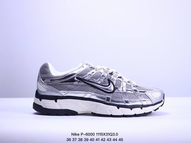 Nike P-6000 耐克 P6000 低帮 男女同款 舒适减震防滑耐磨透气轻便低邦休闲跑步鞋 全新的颜色让它焕然一新，突显了泡沫缓冲的独特之处。鞋面采用透气