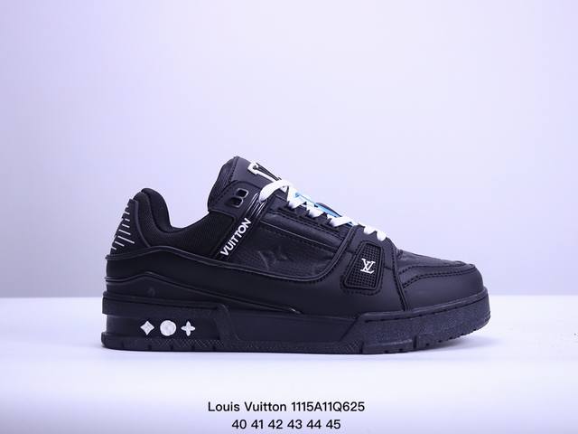 全新lv路易威登louis Vuitton Trainer Sneaker Low休闲运动文化百搭板鞋 Xm1115Q625