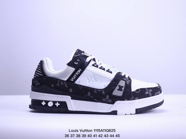 全新lv路易威登louis Vuitton Trainer Sneaker Low休闲运动文化百搭板鞋 Xm1115Q625