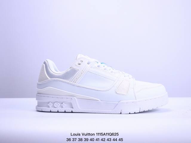 全新lv路易威登louis Vuitton Trainer Sneaker Low休闲运动文化百搭板鞋 Xm1115Q625