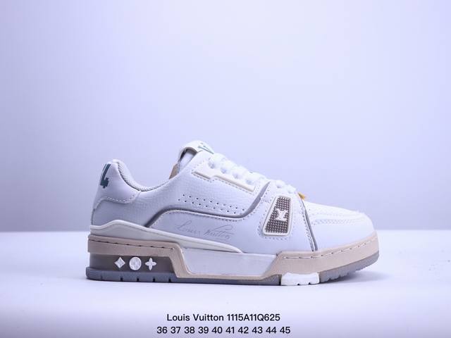 全新lv路易威登louis Vuitton Trainer Sneaker Low休闲运动文化百搭板鞋 Xm1115Q625