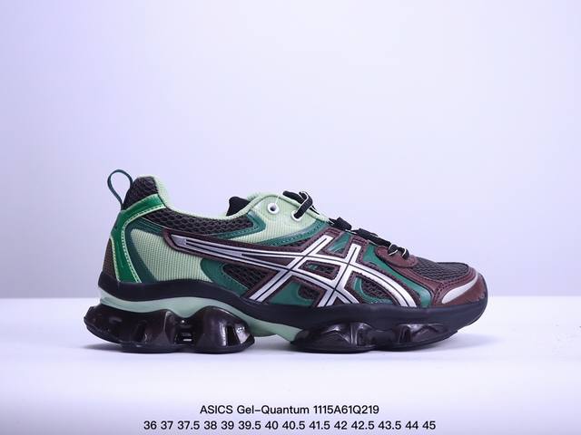 Asics 亚瑟士 Gel-Quantum Kinetic 男女士复古休闲运动鞋厚底增高老爹鞋。Asics Gel-Quantum Kinetic 运动鞋，网眼