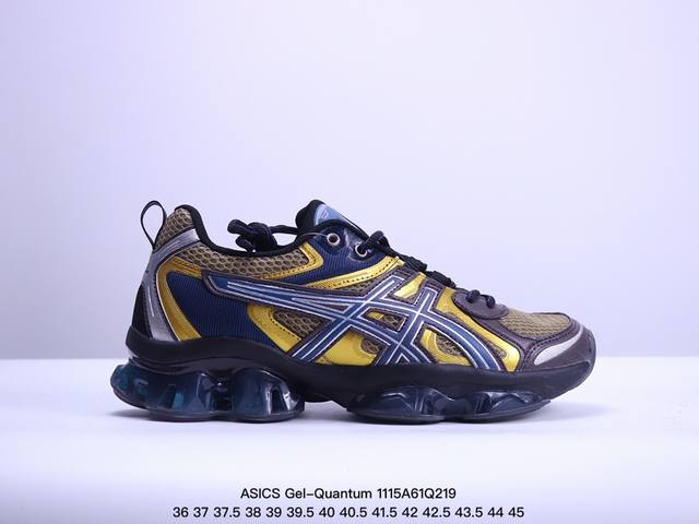 Asics 亚瑟士 Gel-Quantum Kinetic 男女士复古休闲运动鞋厚底增高老爹鞋。Asics Gel-Quantum Kinetic 运动鞋，网眼