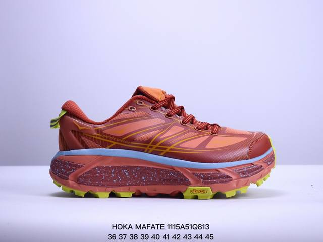 公司级hoka Mafate Speed Three 2玛法特 超轻厚底轻量山地跑步鞋 货号:1155750 尺码:36-45 作为先锋品牌的 Hoka One