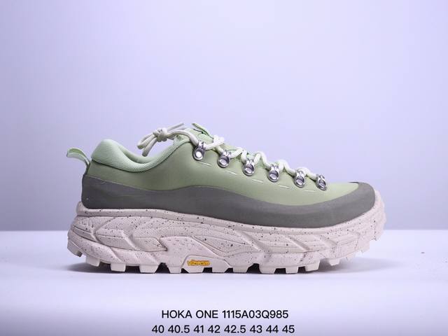 Hoka One One Tor Summit 低帮缓震防水户外功能鞋 1147952 Sgg #鞋款鞋底更厚、更高、回弹性也更好，除了卓越的缓冲性能，它还能为