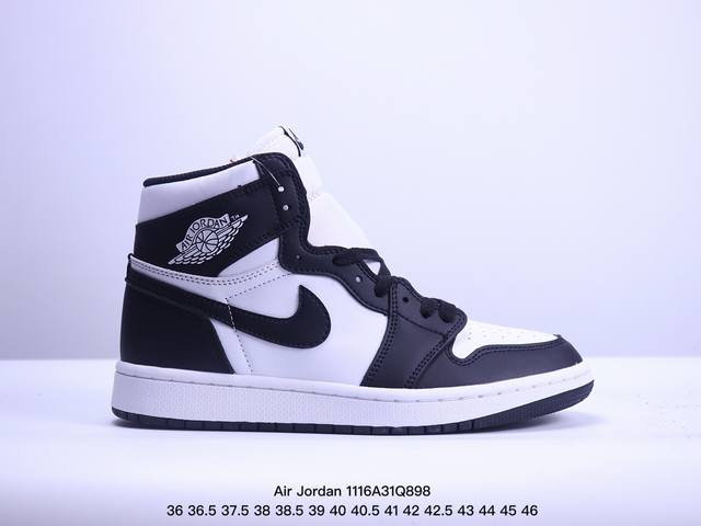 真标耐克nike Air Jordan 1 Retro High Og”Black White“Aj1代迈克尔 乔丹高帮经典复古百搭休闲文化运动篮球鞋 货号:B