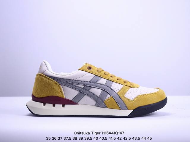 公司级onitsuka Tiger鬼塚虎 Ultimate 81 Ex 舒适减震防滑耐磨透气轻便 低帮 休闲跑步鞋 货号:1183B510-203 尺码:35