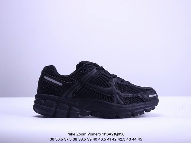 真标耐克nike Zoom Vomero 5 马拉松复古跑五代休闲运动慢跑鞋 采用环保纤维革饰片组合网眼布鞋面材质 升级正确后跟tpu加固 耐弯折热塑框架支撑鞋