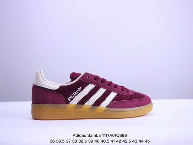 公司级阿迪达斯三叶草adidas Originals Samba Og 桑巴舞系列绅士德训足球风百搭低帮休闲运动板鞋 货号:Ig1987 尺码:36 36.5