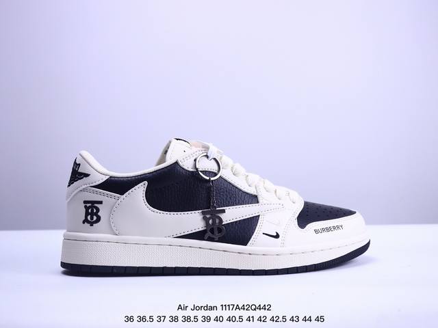 海外爆款限量发售！公司级 Travis Scott X Fragment Design X Jordan Air Jordan 1 Low Og Sp “巴宝莉