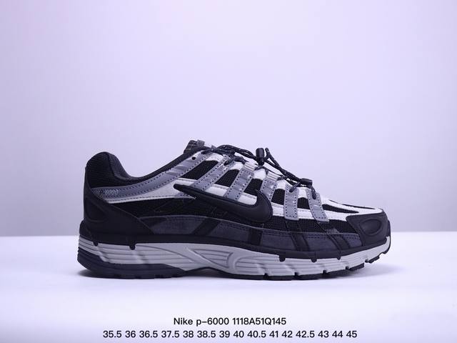 公司级！耐克nike P-6000 运动跑步鞋 采用透气材料，搭配匠心覆面，再现千禧年代的跑鞋风格，塑就大气外观。鞋款秉承 Nike Pegasus 25 和