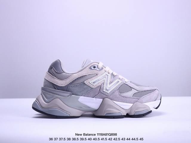 公司级new Balance 公司级版本 Nb9060 联名款 复古休闲运动慢跑鞋 鞋款灵感源自设计师本人对夏日的怀日回忆。鞋面大身由空间双格及磨砂鞋面拼接而生