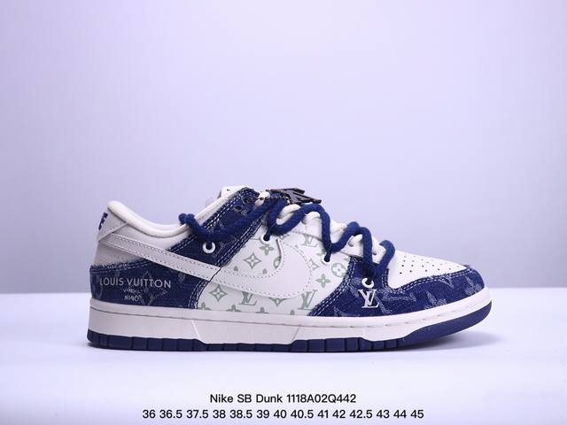 海外爆款限量发售！公司级 Nike Sb Dunk Low“Lv联名 绑带限定” 此款设计灵感来源于轻定制，用符合美学逻辑的色彩作为设计的基石，整体简约而不简单