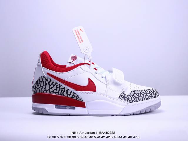 公司级三合一最强合体，多种新配色回归耐克nike Air Jordan Legacy 312 Low”White Grey Fog Blue Red“乔丹最强三