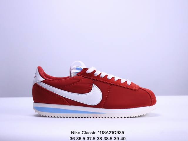 耐克nike Classic Cortez Nylon 阿甘皮面经典休闲运动鞋 Xm1118Q935