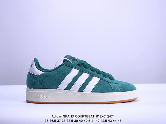 真标adidas Grand Courtbeat Base 00S 休闲 耐磨 低帮 板鞋 货号:Ih1039 尺码:36 36.5 37 38 38.5 39