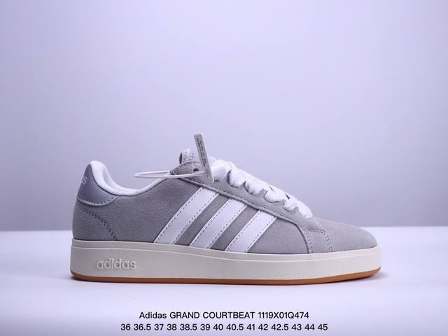 真标adidas Grand Courtbeat Base 00S 休闲 耐磨 低帮 板鞋 货号:Ih1039 尺码:36 36.5 37 38 38.5 39