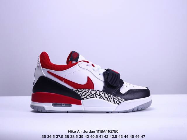 公司级三合一最强合体，多种新配色回归耐克nike Air Jordan Legacy 312 Low”White Grey Fog Blue Red“乔丹最强三