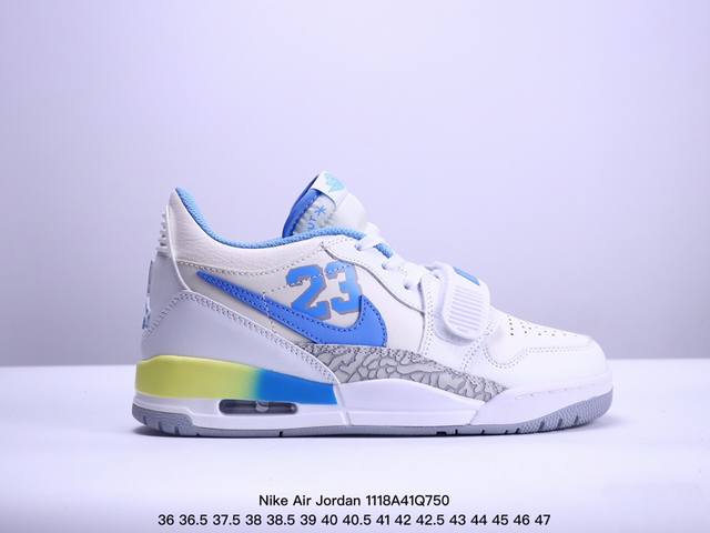 公司级三合一最强合体，多种新配色回归耐克nike Air Jordan Legacy 312 Low”White Grey Fog Blue Red“乔丹最强三