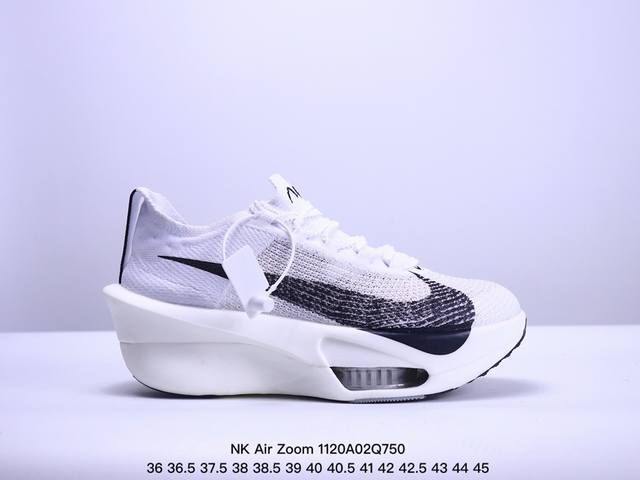 公司级nk Air Zoom Alphafly Next% 3 2024全新马拉松超级跑鞋 Fd8356-100 有史以来最轻盈、测试次数最多的nk Alpha