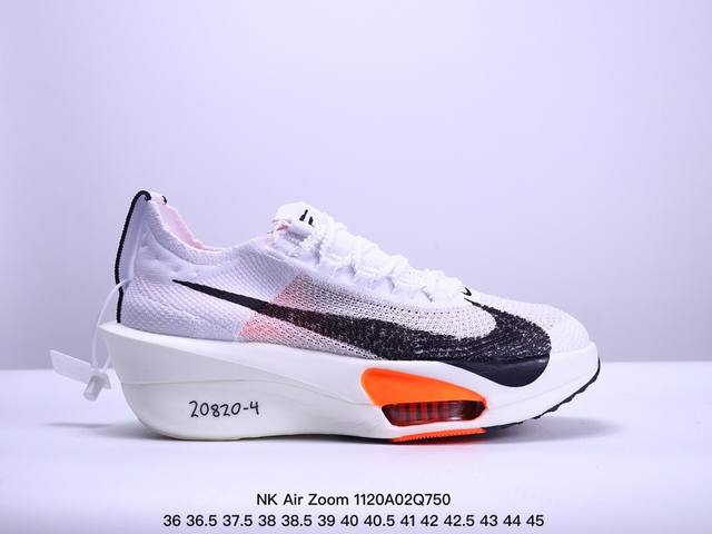 公司级nk Air Zoom Alphafly Next% 3 2024全新马拉松超级跑鞋 Fd8356-100 有史以来最轻盈、测试次数最多的nk Alpha