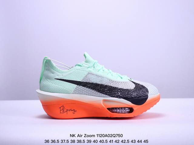 公司级nk Air Zoom Alphafly Next% 3 2024全新马拉松超级跑鞋 Fd8356-100 有史以来最轻盈、测试次数最多的nk Alpha