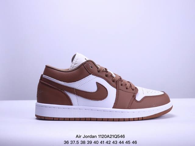 乔丹 Air Jordan 1 Low Aj1 乔1白褐色 低帮文化休闲板鞋 Dc0774 202 码数：36 36.5 37.5 38 38.5 39 40