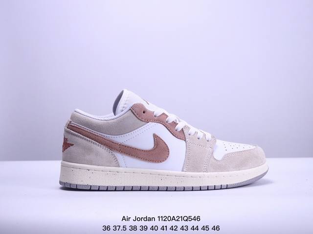 乔丹 Air Jordan 1 Low Aj1 乔1白褐色 低帮文化休闲板鞋 Dc0774 202 码数：36 36.5 37.5 38 38.5 39 40