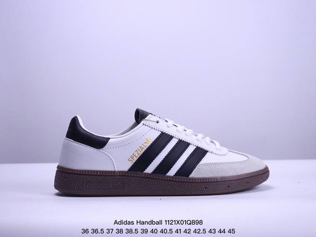 真标adidas Handball Spezial 官方正确版本 阿迪达斯经典款 复古休闲板鞋 全鞋采用反毛皮制作 牛筋耐磨大底 承载青春情怀的板鞋 经典三条杠