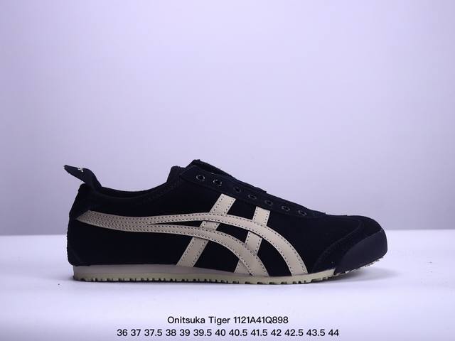 公司级onitsuka Tiger鬼冢虎 Mexico 66 Slip-On 一脚蹬低帮夏季透气运动休闲鞋 货号:1183B782-001 尺码:36 37 3