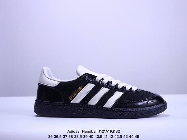 Adidas Originals Handball Spzl Jp5669 阿迪达斯 低帮 舒适潮流轻便耐磨防滑低帮板鞋男女同款 1979年，阿迪达斯创造了ha